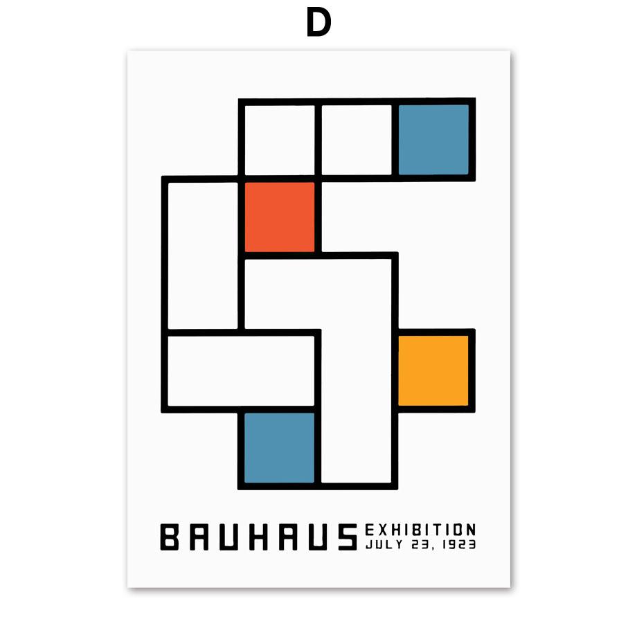 Bauhaus Piet Mondrian Geometric Wall Art Canvas Painting Nordic Posters And Prints Wall Pictures For Living Room Modern Decor