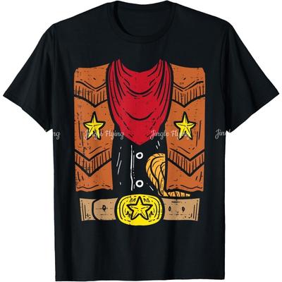 Cowboy Kostüm Cool Rodeo Country Halloween Männer Jungen Kinder T-Shirt
