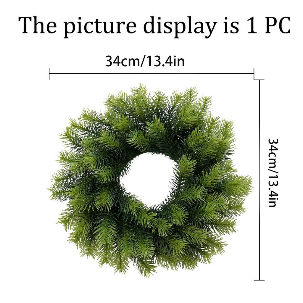 Christmas Wreaths Home Decor Party Wedding Decorative Garland Crafts Artificial Plants Simulation Pines Needles Rattan Wreaths