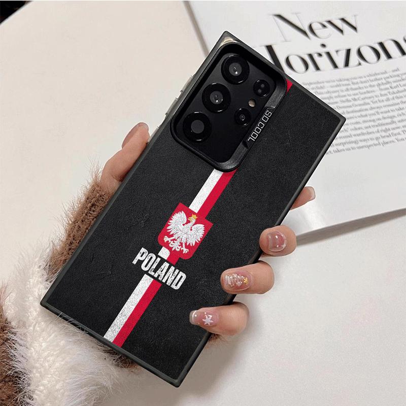 Poland Flag White Red Soft Phone Case for Samsung Galaxy S24 S25 FE S26 Edge S23 Ultra S22 Plus S21 + Shockproof Cover Back Shel