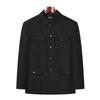 Traje Zhongshan Vintage de Primavera y Otoño para Hombre Ropa Zhongshan para Ancianos Chaqueta para Hombre de Estilo Chino