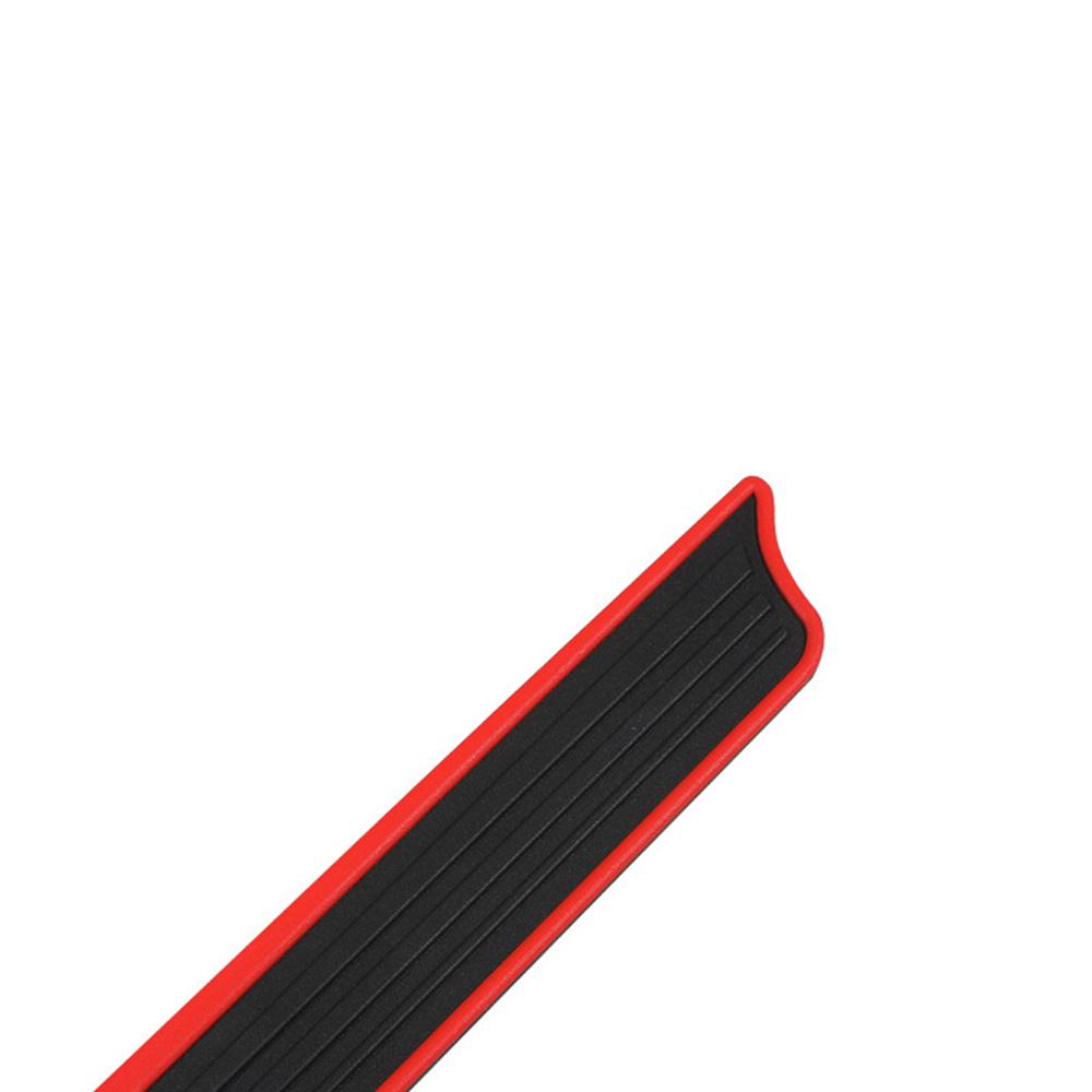 4Pcs Universal Car Rear Bumper Anti-Slip Mat Door Sill Anti-Scratch Strip Black