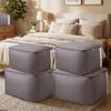 Oxford Cloth Cotton Quilt Storage Bag Visible Luggage Storage Bag Clothes Moving Bag  Wardrobe