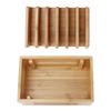 Bamboo Wood Cell Phone Dock Portable Tablet Computer Organizer Storage Box for Home Office