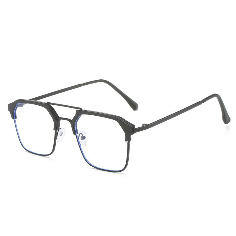 

Fashion Square Photochromic Glasses Men Luxury Anti Blue Light Eyewear Metal Frame Color Changing Sunglasses