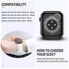 Glas+Hülle Für Apple Watch Hülle 45mm 41mm 44mm 40mm Armband Zubehör Displayschutz für iwatch Serie 4 5 6 SE 7 8 9