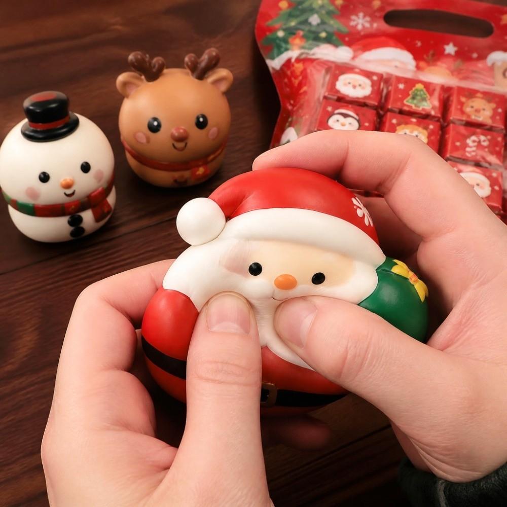 Christmas Mini Dumplings Squishy Soft Cute Fidget Sensory Toy Squishy Crystal Bun Kids Toy