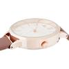 Fieldwork Women's Analog Watch, Ripia, Pink Gold with Floral Pattern and Leather Strap, Brown, GY045-4
