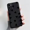 Case For Doogee N60 Pro Phone Case Luxury Cute Love Heart Rabbit Cartoon Funny Cover Black TPU Soft Silicone Protective Casing