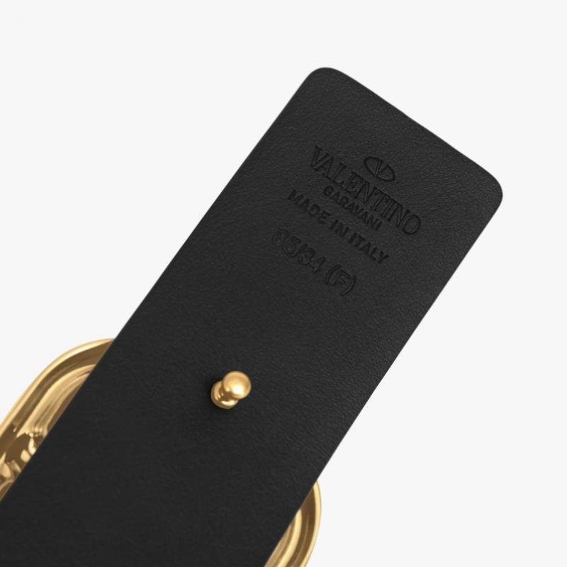 Valentino GaraVani V Logo Gold Belt T0q87 Ecu 0no