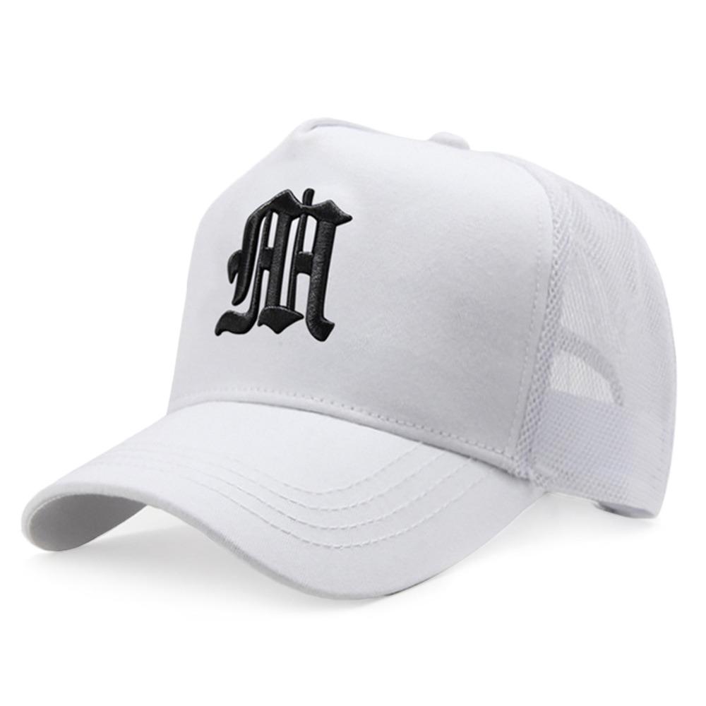 Lässige Mesh-Sommer-Baseballkappe Hip-Hop-Buchstaben-Sportkappe Verstellbare Atmungsaktive Trucker-Kappe Outdoor