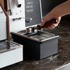watchget Espresso Coffee Knock Box, Durable Stainless Steel Dump Bin for Coffee Grounds, Removable Non-Slip Base, Coffee Grounds Container for