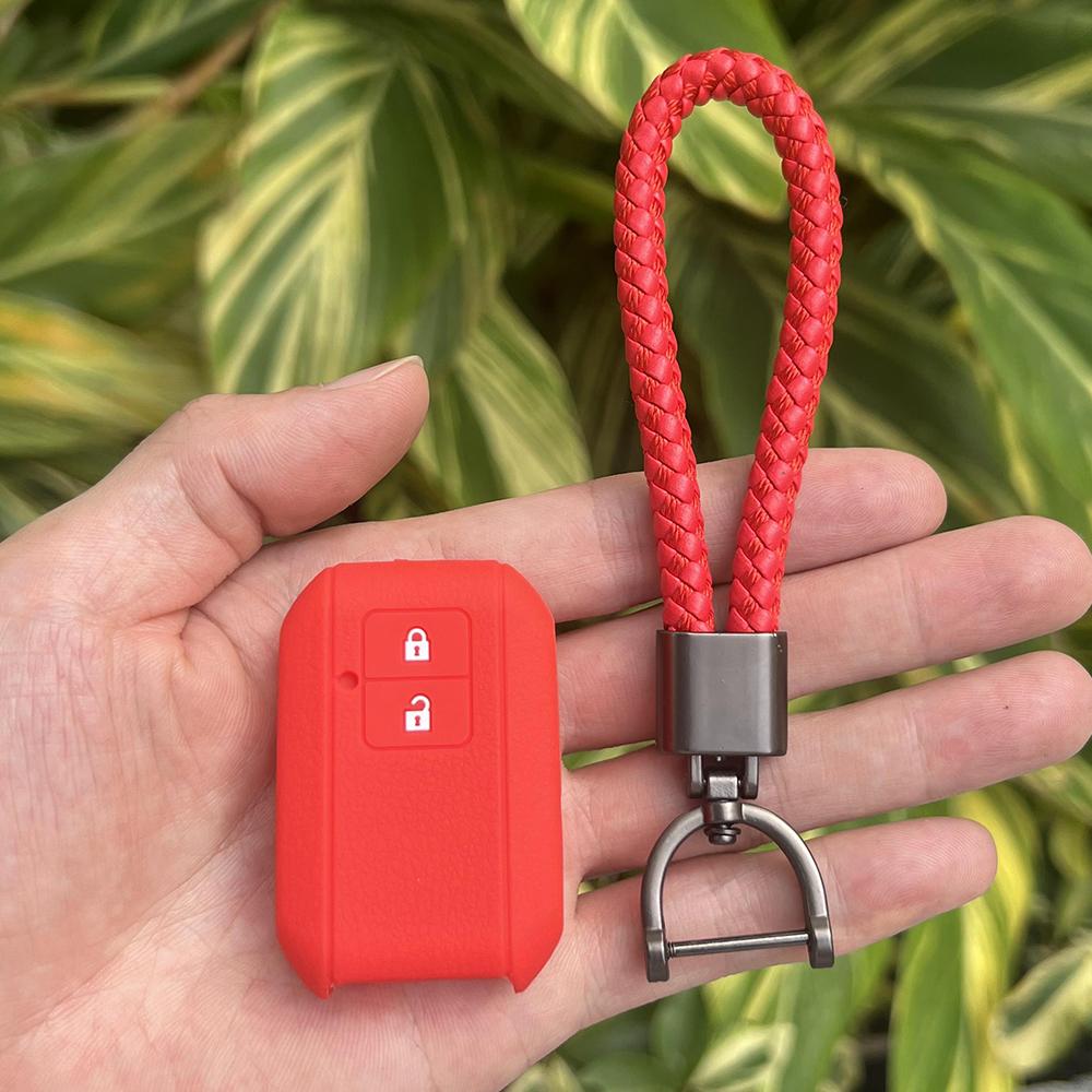 

ZAD Silicone Rubber Car Key Cover Case Set For Suzuki New Swift 2017 Wagon R Japanese Monopoly Type 3c 2Button Remote Bey Holder
