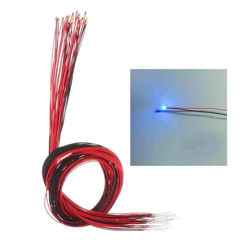 10/20 Stück 0805 Vorverdrahtete SMD LED Leuchtdiode Mikro-Litz Länge 11,8 Zoll Elektronische Komponente Modell Verdrahtete LED-Leuchten