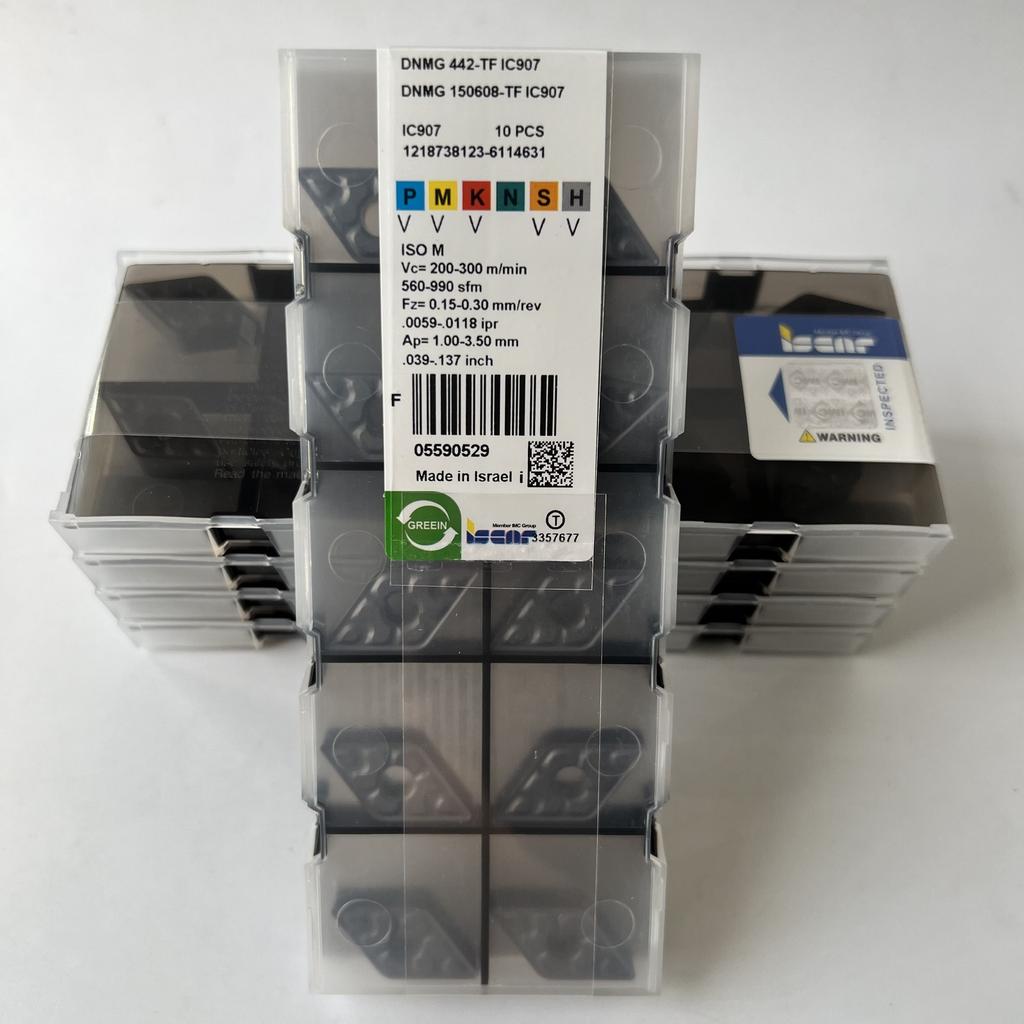 ISCAR / DNMG150608-TF IC907  / Industrial Indexable Carbide Inserts 10 Pcs