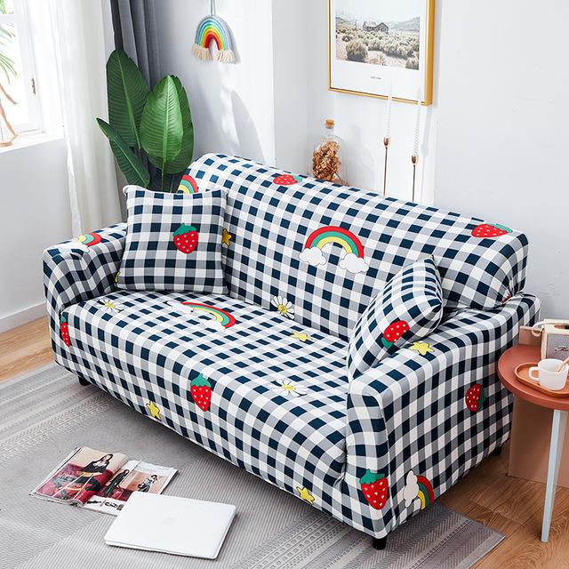 Geometric Printed Stretch Sofa Covers For Living Room Modern Style Sofa Slipcovers All Seasons Available Couch 1 /2 /3 /4 Seater