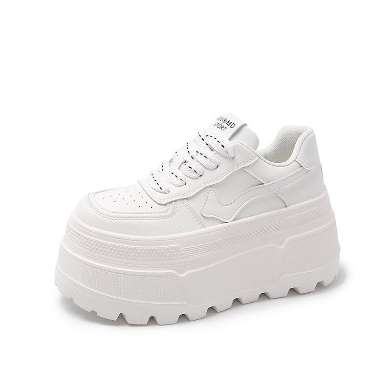 

Женские тренировочные кроссовки Легкие Повседневные Поддержка свода стопы Не устают ноги Толстая подошва zengga Для улицы Путешествия Мягкая эластичная амортизация Противоскользящая обувь 40 белый