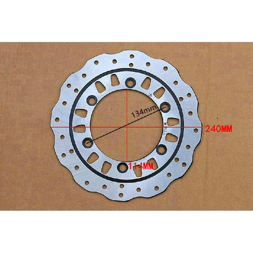

Новый тормозной диск для мотоцикла 300 мм/240 мм для DD300E-6C DD350E-6C DD350G Передний и задний тормозные диски rear 240mm