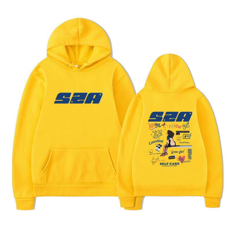 Rapper SZA Mikina Album Sos Sza Tour Mikina Pánské Mikiny s Dlouhým Rukávem Dámská Harajuku Streetwear Pulovry Sudaderas