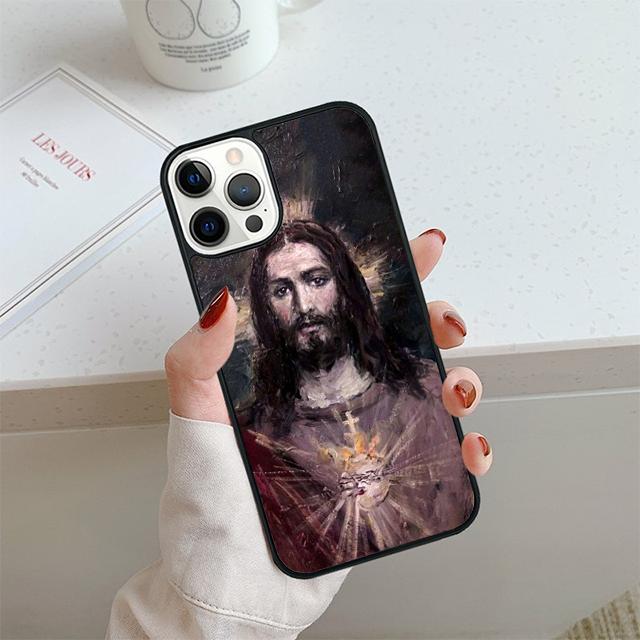 God Jesus Phone Case For iPhone 17 Air 14 15 16 13 12 Cover For Apple iPhone 17 Air 14 15 16 Pro Max 6S Plus Coque