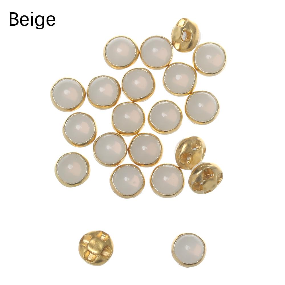 20Pcs 4mm Mini Doll Buttons Ultra-small Pearl Buckle Doll Bags Shoes Craft Buckle DIY 1/6 Doll Clothing Buckles Accessories