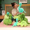 Jurassic Dinosaurier Park Plüschtier Grüner Stegosaurus Dreieckiger Drache Tyrannosaurus Rex Cartoon Stofftier