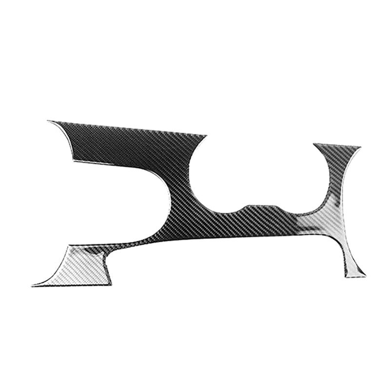 1 Piece Gear Shift Panel Interior Center Gear Shift Panel Carbon Fiber For Ford Mustang 2015-