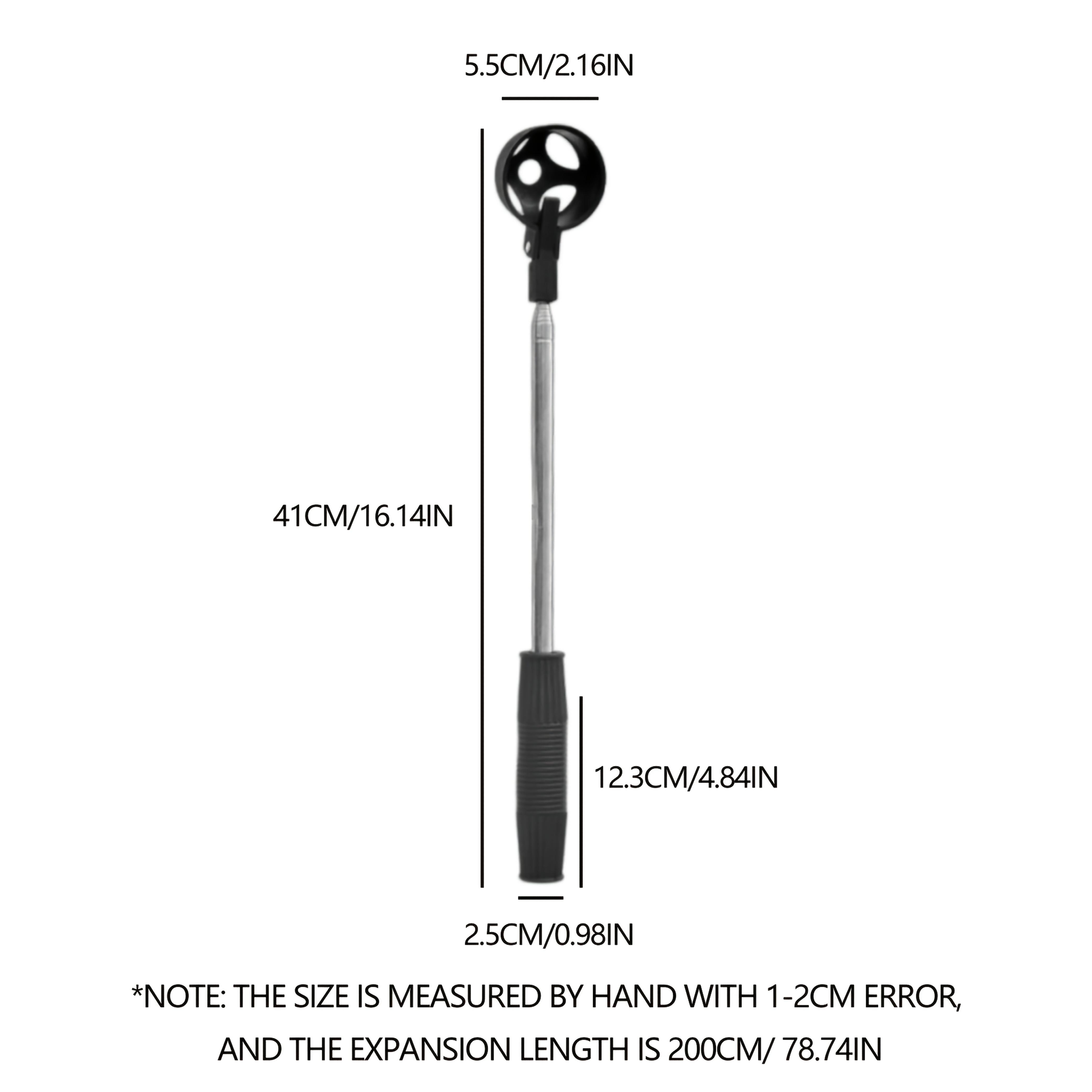 

Выдвижной сборщик мячей для гольфа из нержавеющей стали высокого качества, портативные инструменты, телескопический самоблокирующийся сборщик, инструменты для мячей для гольфа, новый чёрный