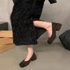 Quadratische Zehenpartie Einzelne Schuhe Frühlingsexplosion Dicke Ferse Hoher Ausländischer Stil Vielseitig Mary Jane Schuhe Sommer Internetstars