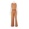 Set da due pezzi gilet e pantaloni da donna Set da 2 pezzi chic estivo da donna per ufficio