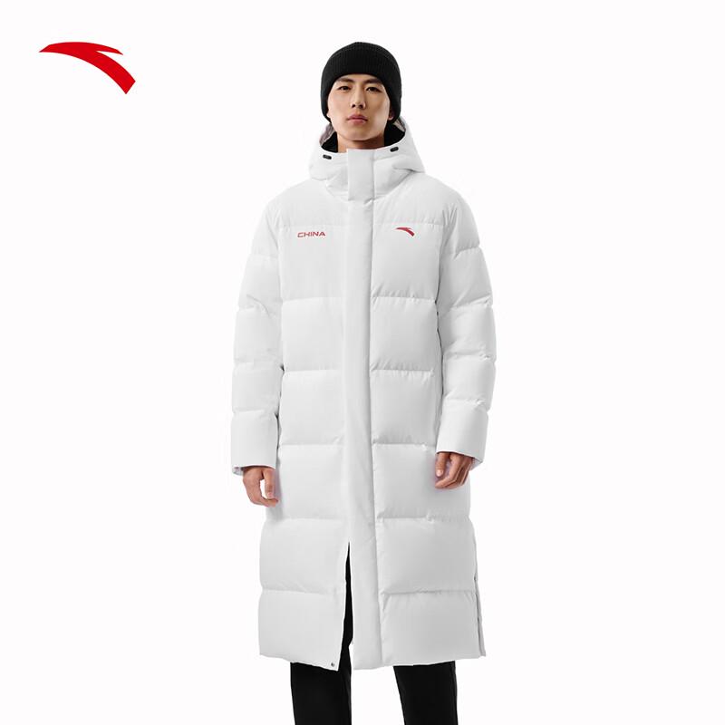 Anta Men's Four-Proof Tech Long Hooded Down Jacket