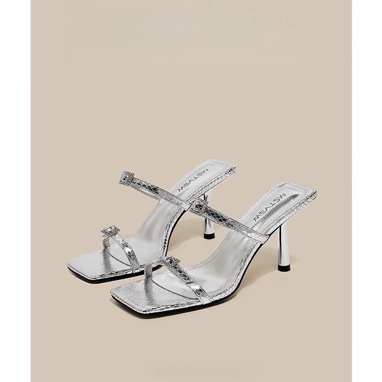 Fashion 2025New High Heels Women's Slippers Elegant Designer   Shoes Fashion Slides Summer Pumps Flip Flops Sexy