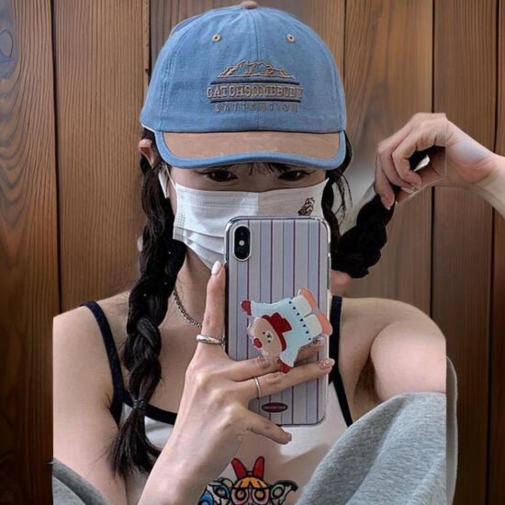 New ArrivalS Open Run Women S caSual Embroidery Point Color Blocked Ball Cap