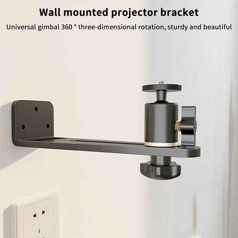 Tragbare Projektorhalterung 360° drehbar Wandhalterung Beamerhalter Universal 1/4 Schraube Für Xgimi Jmgo Dangbei Projektorständer