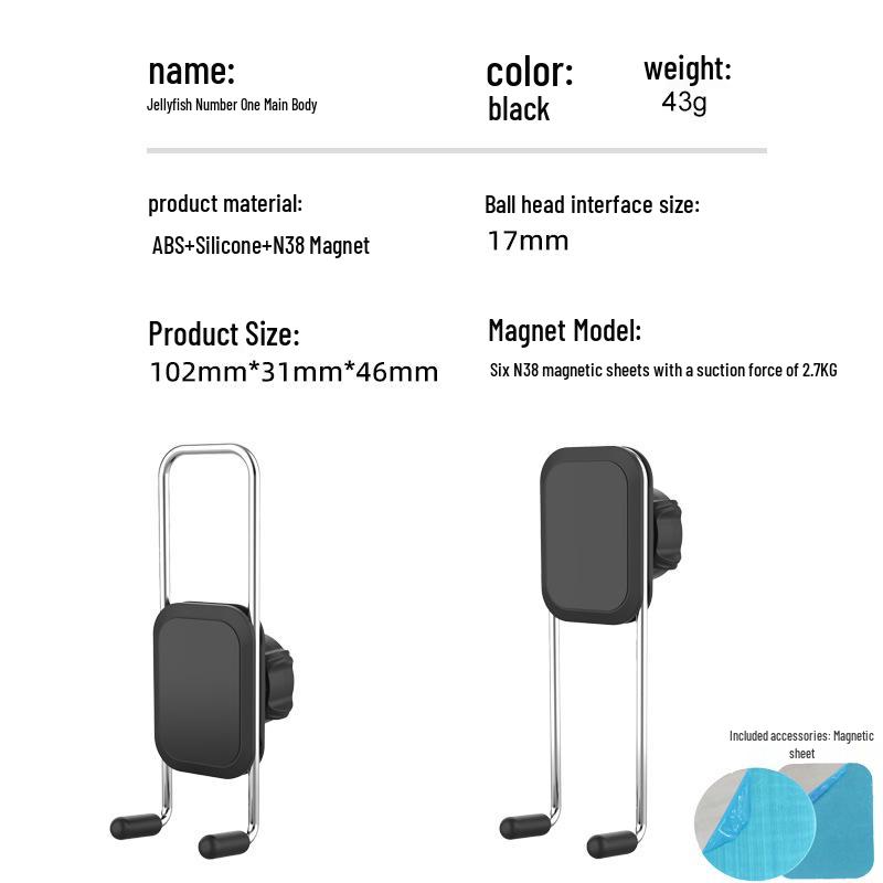 

Dual-Sided MagSafe Magnetic Phone Holder: Universal, Multi-Functional Clip for Gym, Treadmill, Kitchen, Bathroom, or Photography.