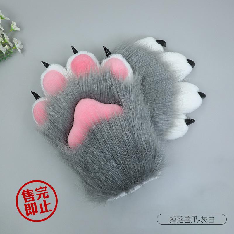New Plush Animal Claws Nails Gloves Anime Cos Costumes Accessories for Halloween Girls Prom Cosplay Props Anime Accessories