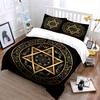 Elegant Golden Mandala Decor Set Exquisite Three-Piece Bedding Set Gift For Kids And Adults