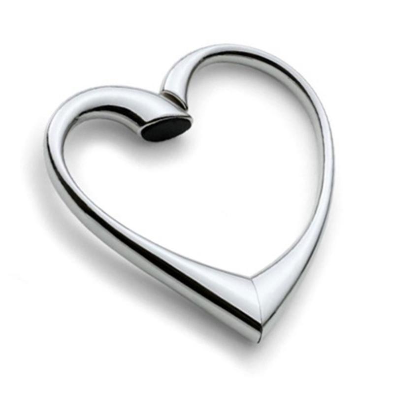 Zinc Alloy High-Grade Metal Heart-Shaped Bag Buckle Can Be Rotated Folding Handbag Hook Device Love Shaped Handbag Hook