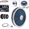 RASTP- Universal Air Cleaner Filter 14" Wide 2" Tall With Super Flow Thru Lid Washable Round 5-1/8-inch Neck Flange OFI178