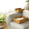 Woven Wicker Basket Seaweed Storage Baskets Rattan Basket Organizer with Handle Sundries Storage Boxes Panier De Rangement