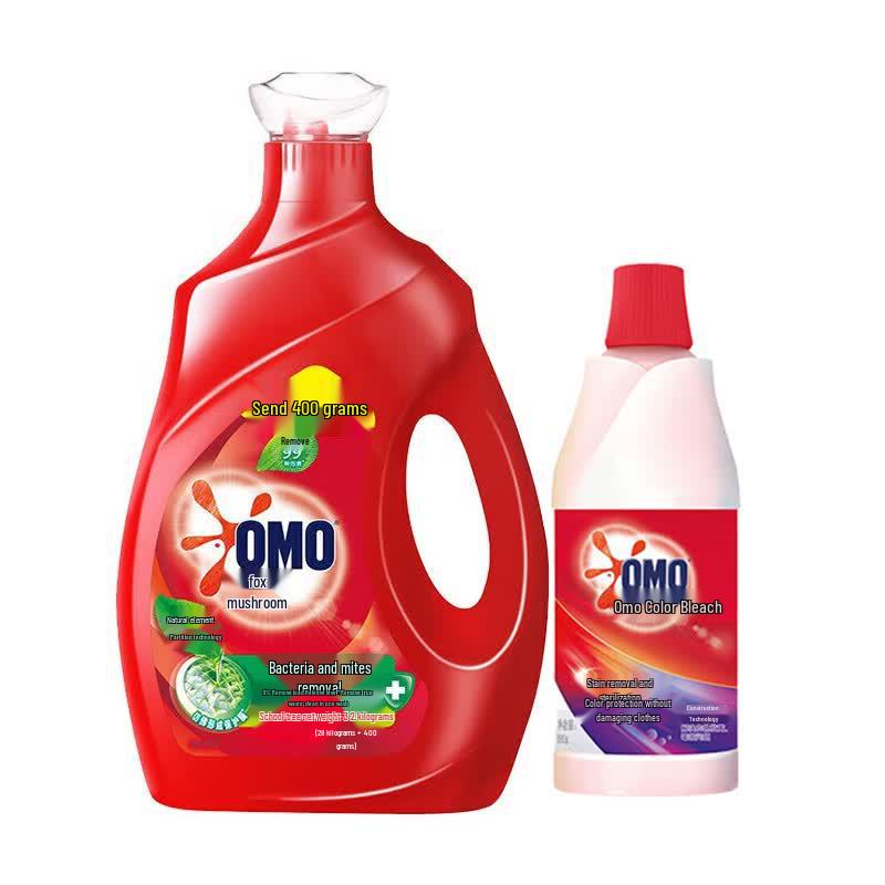 OMO Disinfectant Laundry Detergent & Color Bleach Bundle