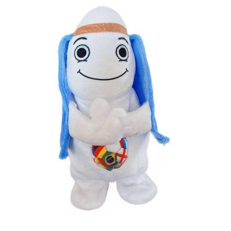World Cup Qatar 2022 La eeb Electric Plush Toy Singing Walking And Recording! Battery синий