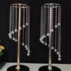 Acrylic Beaded Curtain Flower Stand & Candlestick Decor for Weddings & Parties