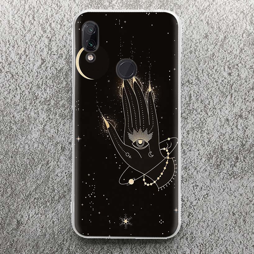 Moon Mystery Totem Witche Phone Case For Xiaomi Redmi 9 9A 9C 9T 10 10A 10C 12 12C 8 8A 7 7A 6 6A S2 K20 K40 Pro Soft Silicone C