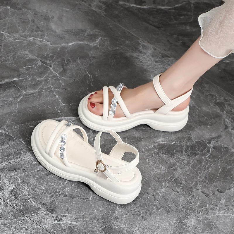 

New Style Sandals for Women, Thick-soled Shoes, Anti-slip Beach Shoes 40 бежевий