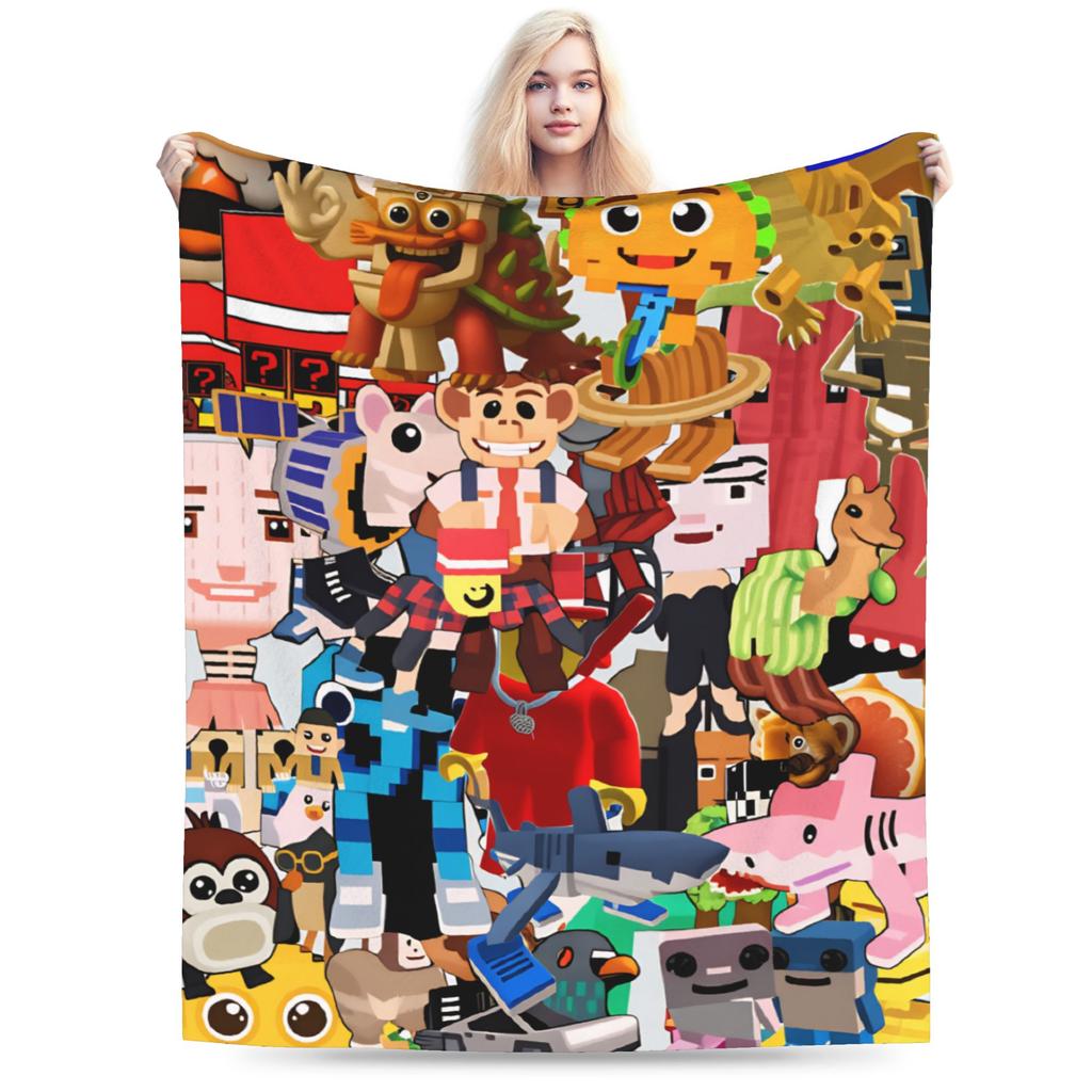 Kids Meme 67 Six Seven 6 7 Italian Brainrot Super Soft Blankets  Kids Plush Throw Blanket Print Flannel Bedspread Sofa Bed Cover