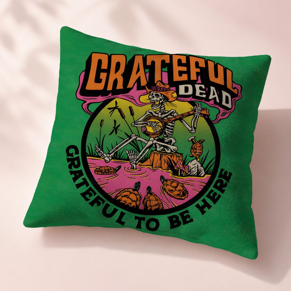 Street ggGrateful DeaD Cushion Cover Premium Reversible Pillow Cover In Dual Comfort Decor for Home Car
