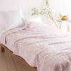 Nishikawa Single Washable Towel Blanket, 100% Cotton, Wild Strawberry Tone-on-Tone, Wedgwood Pink, FR03100013