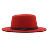 New spring and autumn top hat women's fashion British woolen hat flat top gentleman retro solid color hat