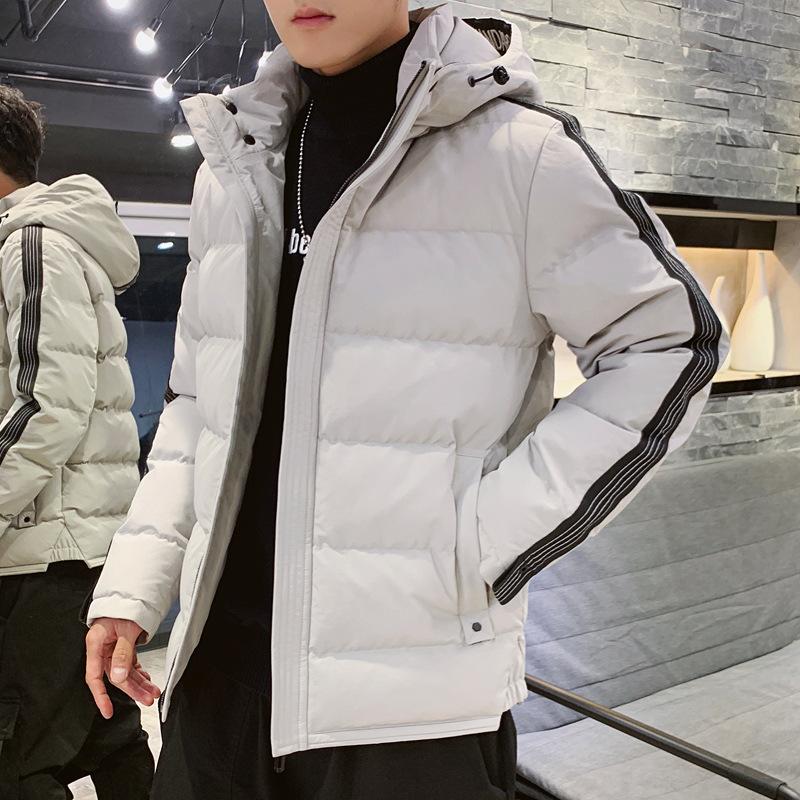 Hooded Cotton Jacket Men's Winter Warmth and Thickening To Keep Out the Cold, Versatile Windproof Plus-size Jacket Top, Trendy Cotton Clothes